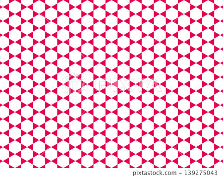 Pink hexagon pattern background 139275043