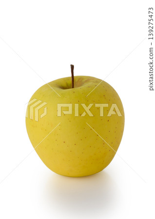 Fresh Yellow Green Apple Isolated on White Background 139275473