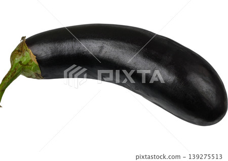 Fresh Eggplant on White Background Fresh Eggplant on White Background 139275513