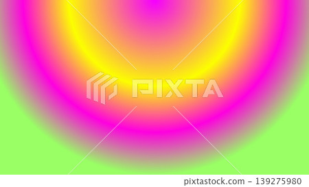 Neon Pink and Yellow Semi Circle Gradient Backdrop 139275980