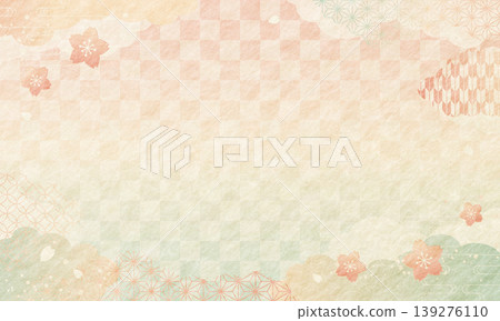 Spring/Cherry Blossoms - Japanese Pattern - Washi Paper Background Spring/Cherry Blossoms - Japanese Pattern - Washi Paper Background 139276110
