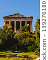 Temple of Hephaestus ancient Doric temple in Ancient Agora, Athens, Greece. 139276180