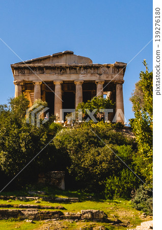 Temple of Hephaestus ancient Doric temple in Ancient Agora, Athens, Greece. Temple of Hephaestus ancient Doric temple in Ancient Agora, Athens, Greece. 139276180