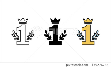 Leaderboard ranking position and competition results icon set with trophy medal and star symbols in outline solid black and colorful design styles isolated on white background Leaderboard ranking position and competition results icon set with trophy medal and star symbols in outline solid black and colorful design styles isolated on white background 139276286