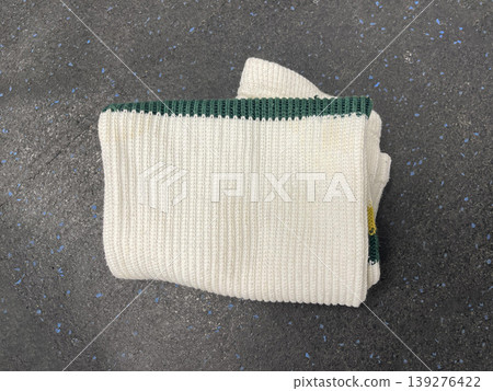 hockey sock isolated on gray background hockey sock isolated on gray background 139276422