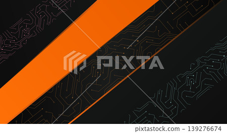 Diagonal orange and black stripes with speckled texture abstract diagonal Diagonal orange and black stripes with speckled texture abstract diagonal 139276674