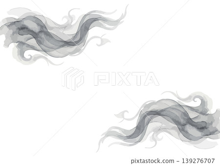 Watercolor-style smoke illustration Watercolor-style smoke illustration 139276707