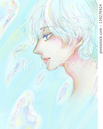 A man with an underwater image 139276924