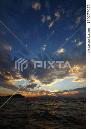 Seaside town of Turgutreis and spectacular sunsets 139277075