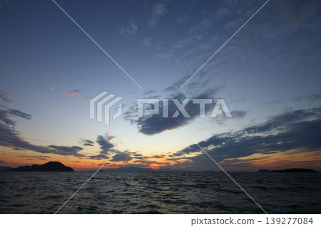 Seaside town of Turgutreis and spectacular sunsets Seaside town of Turgutreis and spectacular sunsets 139277084