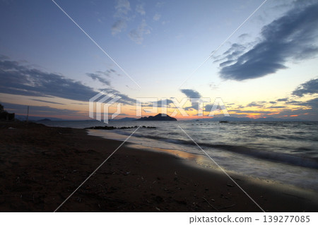 Seaside town of Turgutreis and spectacular sunsets Seaside town of Turgutreis and spectacular sunsets 139277085