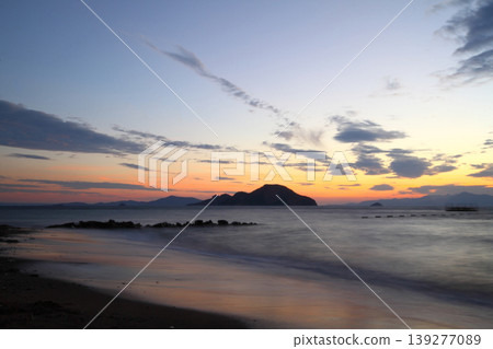 Seaside town of Turgutreis and spectacular sunsets Seaside town of Turgutreis and spectacular sunsets 139277089
