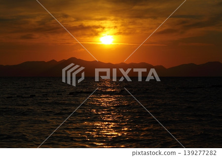Seaside town of Turgutreis and spectacular sunsets Seaside town of Turgutreis and spectacular sunsets 139277282
