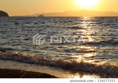 Seaside town of Turgutreis and spectacular sunsets Seaside town of Turgutreis and spectacular sunsets 139277553
