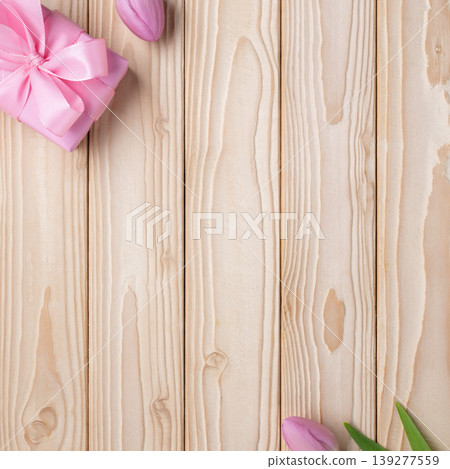 Mother's Day square background gift tulips Mother's Day square background gift tulips 139277559