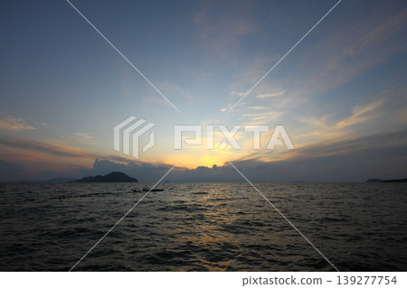 Seaside town of Turgutreis and spectacular sunsets Seaside town of Turgutreis and spectacular sunsets 139277754