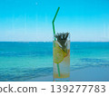 美麗的海灘和熱帶國家的水果 139277783