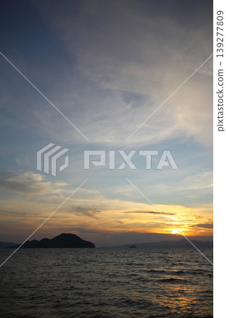 Seaside town of Turgutreis and spectacular sunsets Seaside town of Turgutreis and spectacular sunsets 139277809