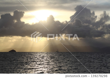 Seaside town of Turgutreis and spectacular sunsets Seaside town of Turgutreis and spectacular sunsets 139278298