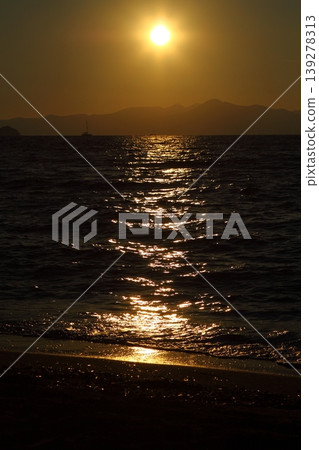 Seaside town of Turgutreis and spectacular sunsets Seaside town of Turgutreis and spectacular sunsets 139278313