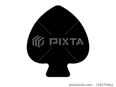 Spade symbol (rounded corners, soft) 139278462