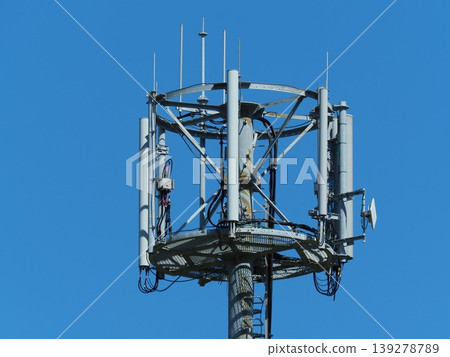 Communication image (radio tower: base station) Communication image (radio tower: base station) 139278789