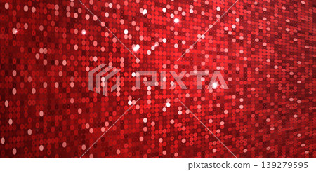 Shiny red sequin background with bright white sparkles and star glints. Shiny red sequin background with bright white sparkles and star glints. 139279595