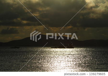 Seaside town of Turgutreis and spectacular sunsets Seaside town of Turgutreis and spectacular sunsets 139279605