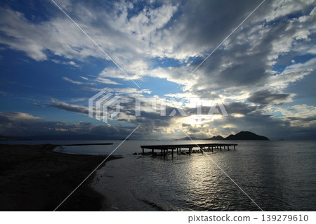 Seaside town of Turgutreis and spectacular sunsets Seaside town of Turgutreis and spectacular sunsets 139279610
