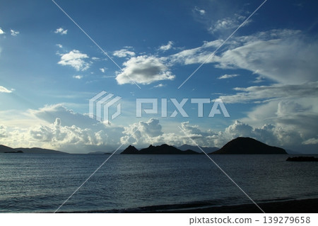 Seaside town of Turgutreis and spectacular sunsets Seaside town of Turgutreis and spectacular sunsets 139279658