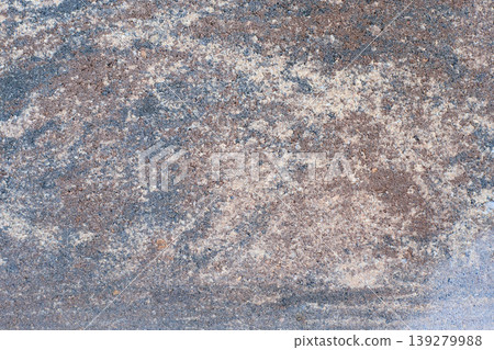 Texture of artificial dark gray granite with light, sand-colored veins. Rough stone surface as a backdrop for architectural design, 139279988
