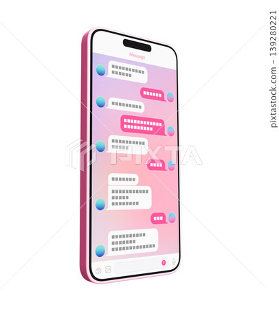 粉色智慧型手機螢幕 139280221