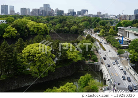 高樓大廈、皇宮、大官町/竹橋 - 四月，千代田區 11:30 - 皇宮、高樓大廈、大官町/竹橋 139280320