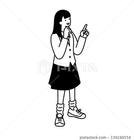 A student with a smiling face in a simple isometric composition. A student with a smiling face in a simple isometric composition. 139280558