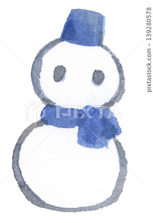 Snowman watercolor illustration Snowman watercolor illustration 139280578