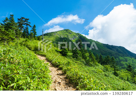 Summer hike up Mt. Iwasuge (from Nokkiri to the summit of Mt. Iwasuge) 139280617