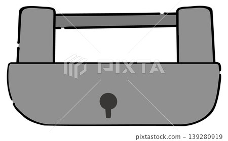 Japanese-style lock (analog) 139280919