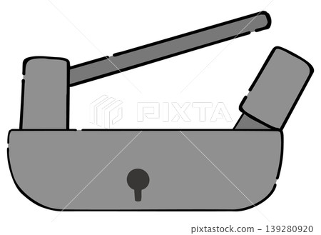 Japanese-style lock (analog) 139280920