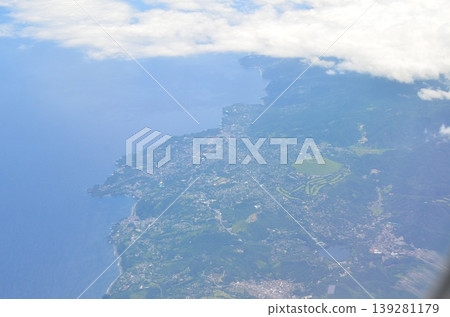 從空中俯瞰大室山 從空中俯瞰大室山 139281179