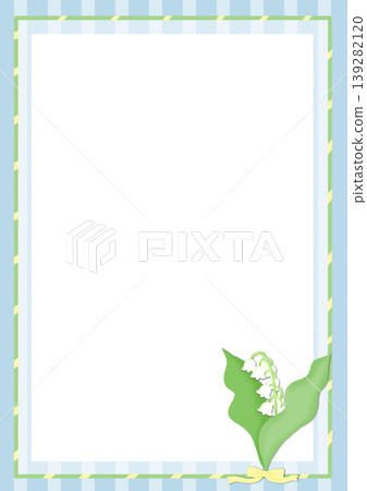 可愛的鈴蘭插畫背景素材(藍色) 可愛的鈴蘭插畫背景素材(藍色) 139282120
