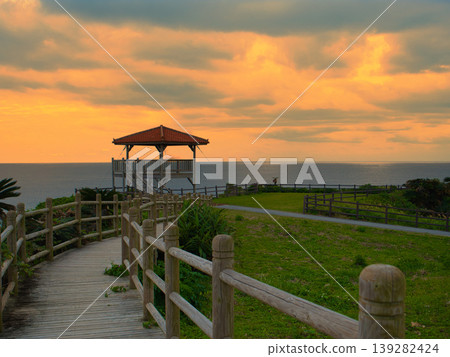 Park where the sea can be seen Park where the sea can be seen 139282424