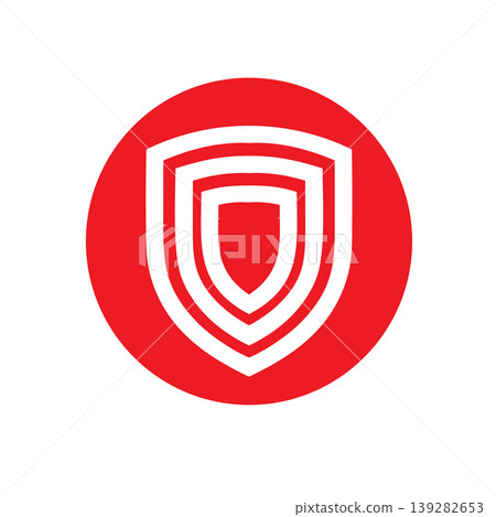 Premium Black Guard Shield Logo 139282653