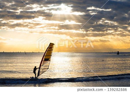 Evening scenery of the Zushi coast 139282886