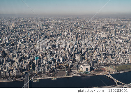 從東京晴空塔眺望東京市區 從東京晴空塔眺望東京市區 139283001