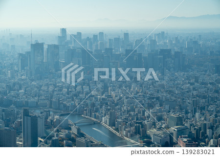 從東京晴空塔眺望東京市區 從東京晴空塔眺望東京市區 139283021