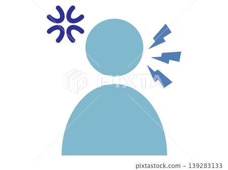 Angry person, anger management, frustration, pictogram, icon, vector illustration Angry person, anger management, frustration, pictogram, icon, vector illustration 139283133