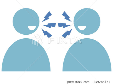 Person speaking loudly; conversation; noisy; icon; pictogram; vector illustration Person speaking loudly; conversation; noisy; icon; pictogram; vector illustration 139283137