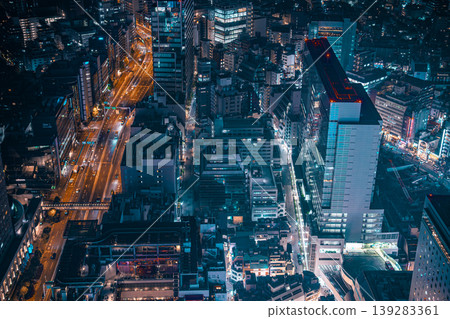 東京澀谷夜景 139283361