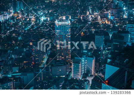 東京澀谷夜景 東京澀谷夜景 139283366