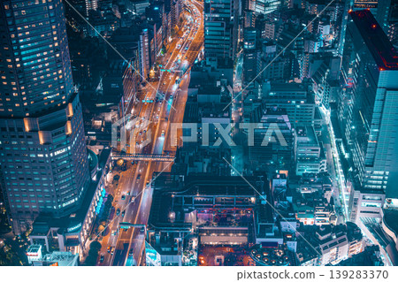 東京澀谷夜景 東京澀谷夜景 139283370